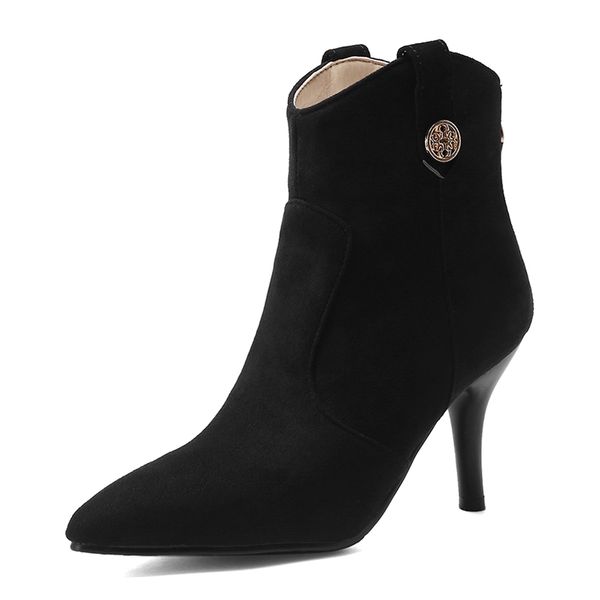 oversized mattresses suede pointed toe super heels high ankle boots red plutonium short stiletto stiletto, women's casual 48-meter iyhs, Black
oversized mattresses suede pointed toe super heels high ankle boots red plutonium short stiletto stiletto, women's casual 48-meter iyhs, Black