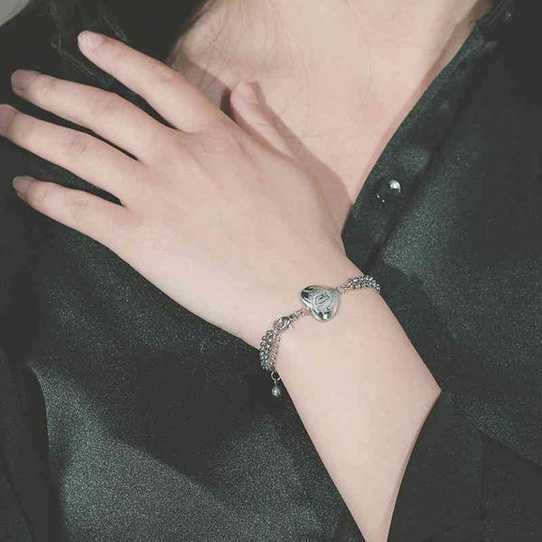 bangle charm bracelets japan and south korea ins tide titanium steel women's jewelry love peach heart pendant round pearl chain double, Golden;silver
bangle charm bracelets japan and south korea ins tide titanium steel women's jewelry love peach heart pendant round pearl chain double, Golden;silver