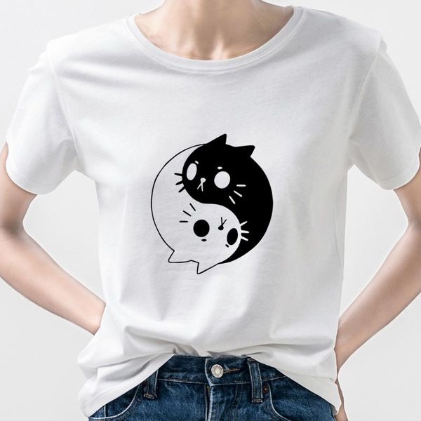 women's t-shirt harajuku tshirt women funny cat tai chi graphic vogue european and american clothing casual female shirt streetwear tre, White
women's t-shirt harajuku tshirt women funny cat tai chi graphic vogue european and american clothing casual female shirt streetwear tre, White