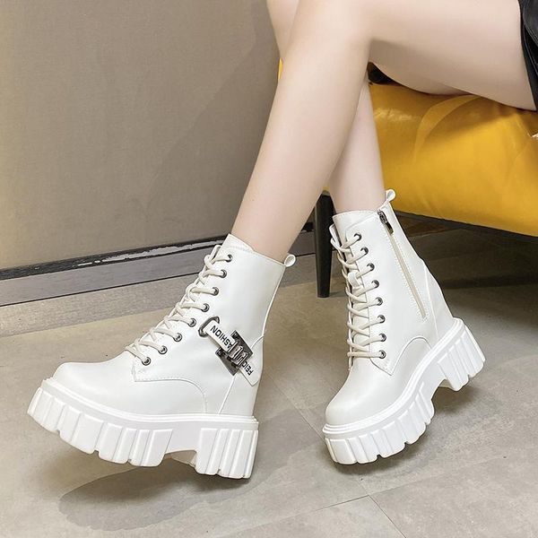 boots autumn women pu leather lace-up fashion motorcycle thick-soled thick-heel ankle, Black
boots autumn women pu leather lace-up fashion motorcycle thick-soled thick-heel ankle, Black
