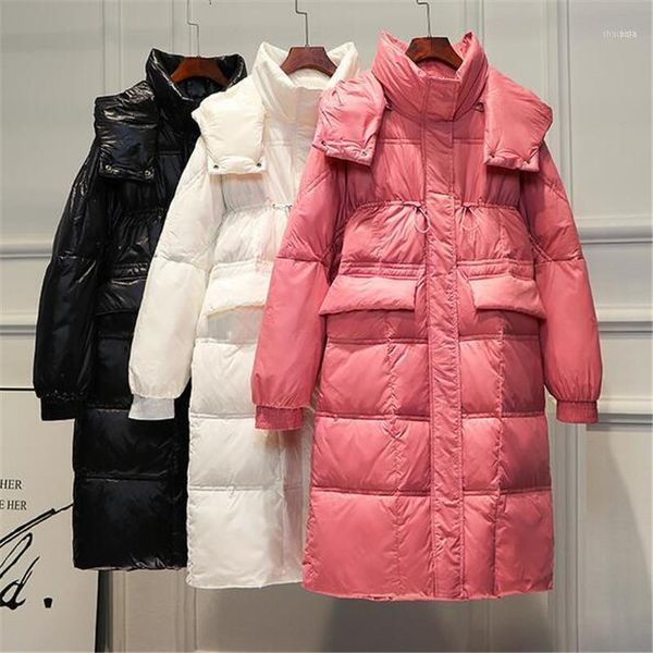 winter arrival long down jacket women loose clothing outerwear quality thick medium length ladie parkas coat1, Black 
winter arrival long down jacket women loose clothing outerwear quality thick medium length ladie parkas coat1, Black