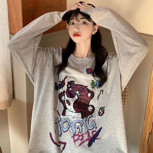 women's hoodies & sweatshirts autumn and winter loose sweatshirt ins sweater port style womens kawaii oversized crewneck, Black
women's hoodies & sweatshirts autumn and winter loose sweatshirt ins sweater port style womens kawaii oversized crewneck, Black