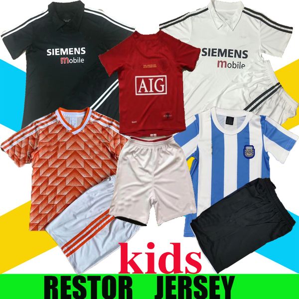 retro kids kit soccer jerseys 1986 1988 2002 2003 2007 2008 man vintage classic boys suit football shirt united beckham cole solskjaer utd c, Black;yellow
retro kids kit soccer jerseys 1986 1988 2002 2003 2007 2008 man vintage classic boys suit football shirt united beckham cole solskjaer utd c, Black;yellow