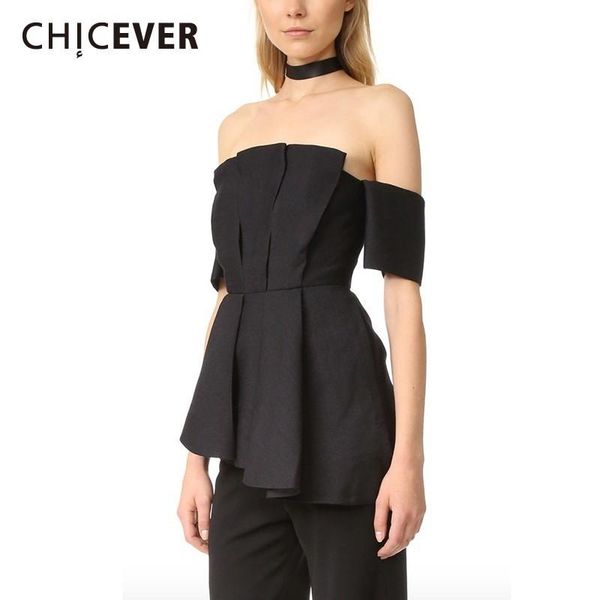 women's blouses & shirts chicever off shoulder slash neck shirt female ruched patchwork high waist backless asymmetrical blouse summer, White
women's blouses & shirts chicever off shoulder slash neck shirt female ruched patchwork high waist backless asymmetrical blouse summer, White