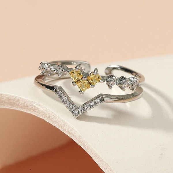 wedding rings specially designed for women silver color ring with yellow pink zircon surprise gift friends birthday party, Slivery;golden
wedding rings specially designed for women silver color ring with yellow pink zircon surprise gift friends birthday party, Slivery;golden