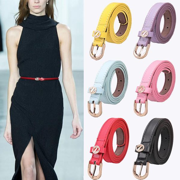 belts candy colors women golden buckle thin pu leather waist strap for jeans trousers casual dress black ladies female waistband, Black;brown
belts candy colors women golden buckle thin pu leather waist strap for jeans trousers casual dress black ladies female waistband, Black;brown