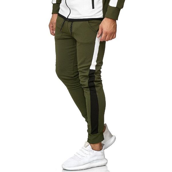 fall/winter new style mid-waist popular men's striped color matching casual pants slim-fit sports trousers men, Black
fall/winter new style mid-waist popular men's striped color matching casual pants slim-fit sports trousers men, Black