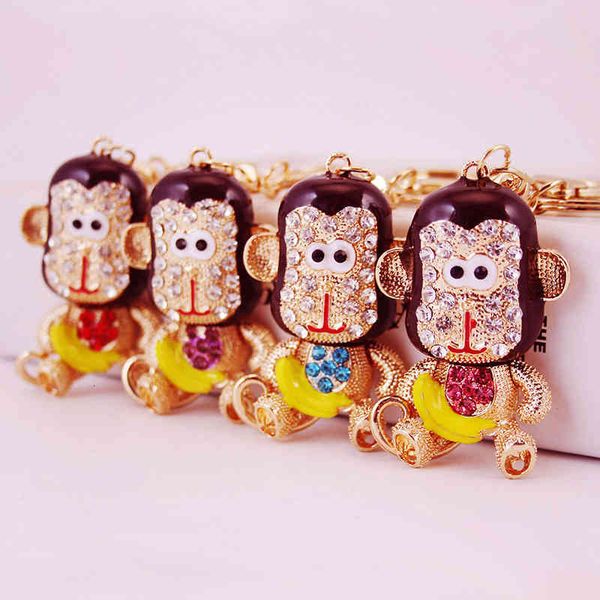 chinese style key chain creative cute cartoon crystal inlaid diamond monkey keychain zodiac animal metal pendant
chinese style key chain creative cute cartoon crystal inlaid diamond monkey keychain zodiac animal metal pendant
