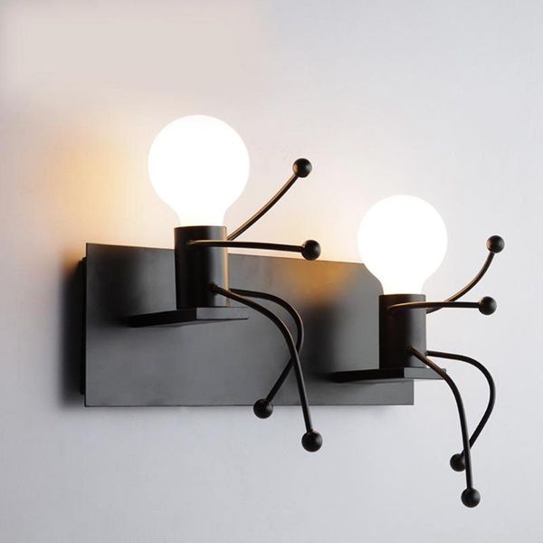 wall lamp black vintage creative lamps american country iron led light robot shape room luminaire for aisle bar coffe shop
wall lamp black vintage creative lamps american country iron led light robot shape room luminaire for aisle bar coffe shop