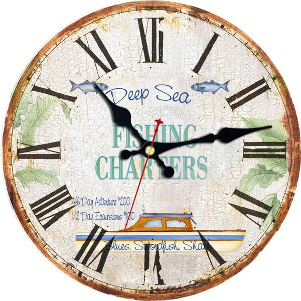 large white retro shabby wall clock fishing charters silent roman numerals for living room home decoration watch wall gift
large white retro shabby wall clock fishing charters silent roman numerals for living room home decoration watch wall gift