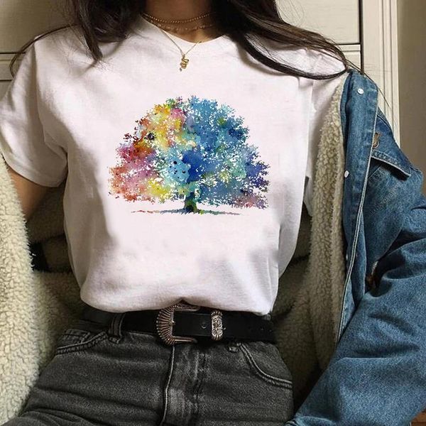 women print clothes graphic painting watercolor short sleeve ladies printing lady tees female t shirt womens t-shirt, White
women print clothes graphic painting watercolor short sleeve ladies printing lady tees female t shirt womens t-shirt, White