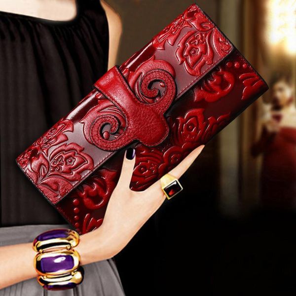 wallet woman temperment banquet hand take long fund atmosphere genuine leather portfel purse evening bag women, Red;black
wallet woman temperment banquet hand take long fund atmosphere genuine leather portfel purse evening bag women, Red;black