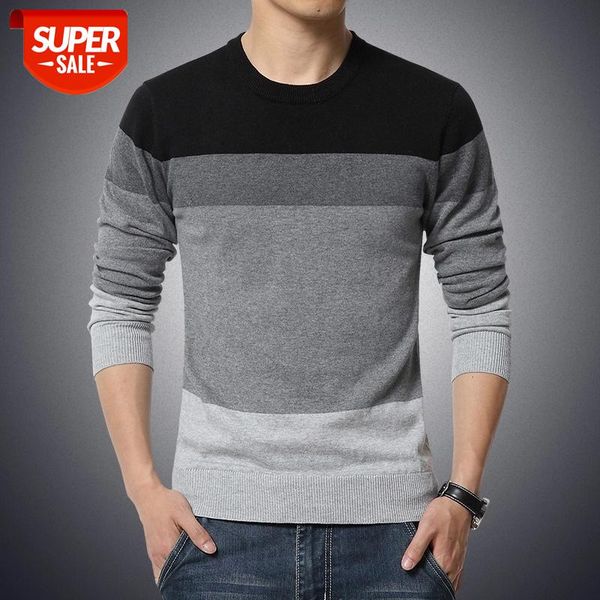new sweater mens o neck striped slim fit knittwear long sleeved sweater pullover men thin casual knitted pullovers male #gj1c, White;black
new sweater mens o neck striped slim fit knittwear long sleeved sweater pullover men thin casual knitted pullovers male #gj1c, White;black