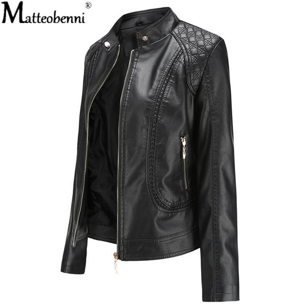 2021 new spring autumn fashion casual pu faux leather jacket women white brown zipper slim biker jackets coat female outwear igu5, Black;brown
2021 new spring autumn fashion casual pu faux leather jacket women white brown zipper slim biker jackets coat female outwear igu5, Black;brown