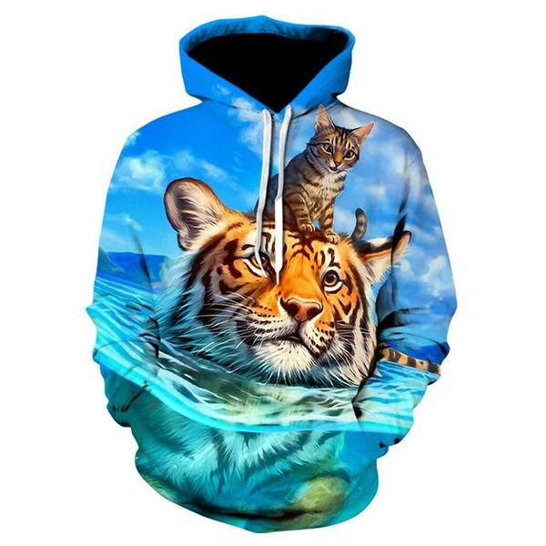 men's hoodies & sweatshirts 3d print tiger animal cool funny sweatshirt men long hoodie male harajuku fashion 2021 est, Black
men's hoodies & sweatshirts 3d print tiger animal cool funny sweatshirt men long hoodie male harajuku fashion 2021 est, Black