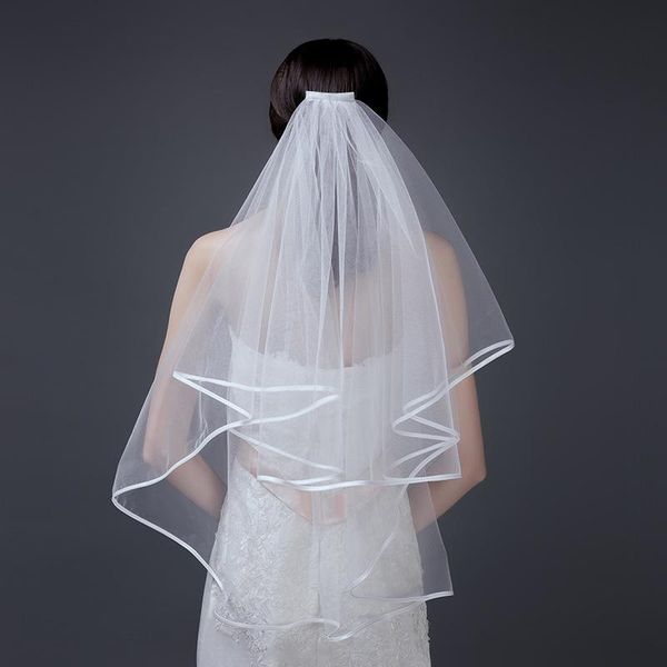 bridal veils 2021 two layers for wedding dress gown soft tulle white ivory with comb elbow length in stock, Black
bridal veils 2021 two layers for wedding dress gown soft tulle white ivory with comb elbow length in stock, Black