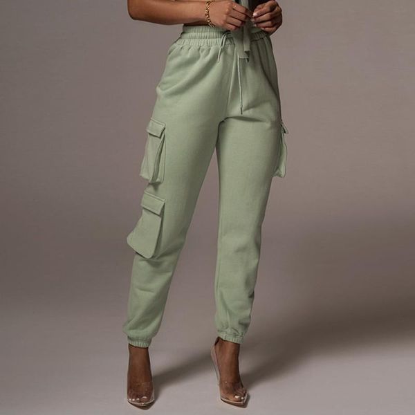 women high waist joggers cargo pants drawstring solid color loose sweatpants running workout active trouser with pockets, Black;white
women high waist joggers cargo pants drawstring solid color loose sweatpants running workout active trouser with pockets, Black;white