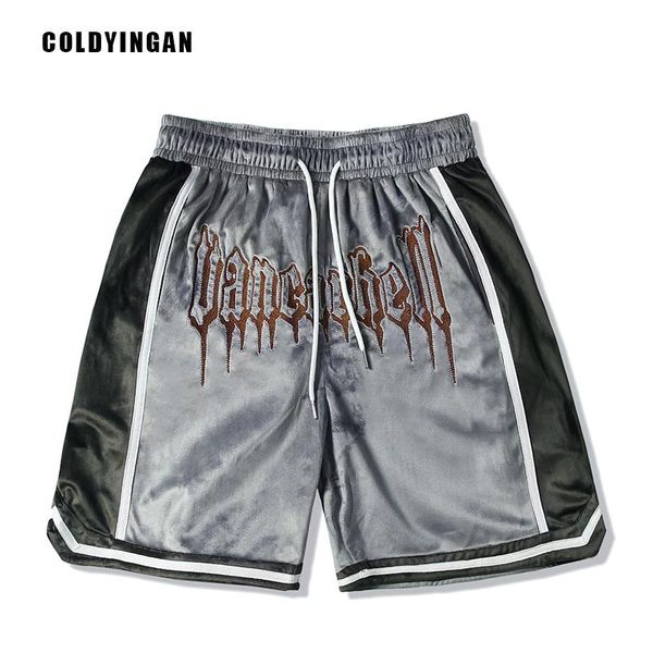 men's shorts coldyingan hip hop embroidered letter retro sports streetwear pants plus size casual, White;black
men's shorts coldyingan hip hop embroidered letter retro sports streetwear pants plus size casual, White;black