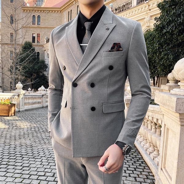 men's suits & blazers male suit embroidered lapel neck set high-end tailor-made for groomsmen jacket slim fit men clothing 2 pcs, White;black
men's suits & blazers male suit embroidered lapel neck set high-end tailor-made for groomsmen jacket slim fit men clothing 2 pcs, White;black