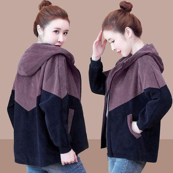 women's jackets corduroy ladies jacket spring and autumn 2021 loose fashion little mom early casual windbreaker, Black;brown
women's jackets corduroy ladies jacket spring and autumn 2021 loose fashion little mom early casual windbreaker, Black;brown