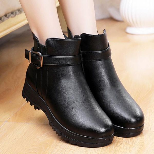 boots fashion winter women ankle warm plush zipper platform boot thick buckle waterproof woman booties female, Black
boots fashion winter women ankle warm plush zipper platform boot thick buckle waterproof woman booties female, Black