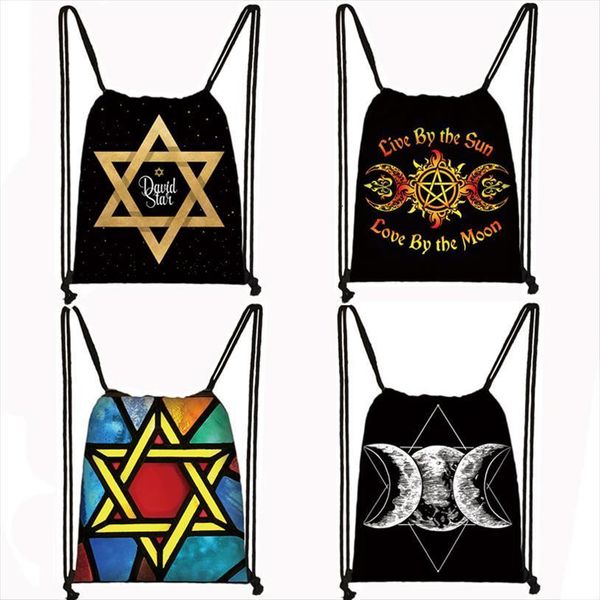 triple moon goddess star of david backpack women men travel bag wicca witchcraft storage canvas drawstring bags
triple moon goddess star of david backpack women men travel bag wicca witchcraft storage canvas drawstring bags