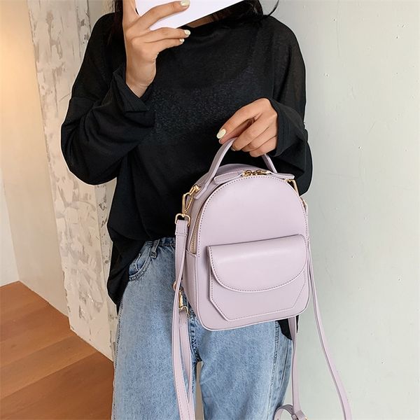 solid color women leather backpack school travel bags new simple fashion daily bag lady shoulder crossbody bags backpacks 210303
solid color women leather backpack school travel bags new simple fashion daily bag lady shoulder crossbody bags backpacks 210303