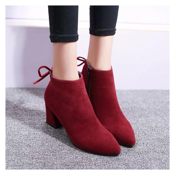 boots plus size 43 women mid calf brown gray pointed toe zippers autumn spring fashion casual lace-up, Black
boots plus size 43 women mid calf brown gray pointed toe zippers autumn spring fashion casual lace-up, Black
