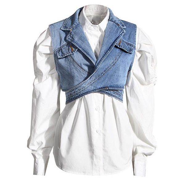 women's vests women crop denim waistcoat spring autumn cross over jeans weskit jacket, Black;white
women's vests women crop denim waistcoat spring autumn cross over jeans weskit jacket, Black;white