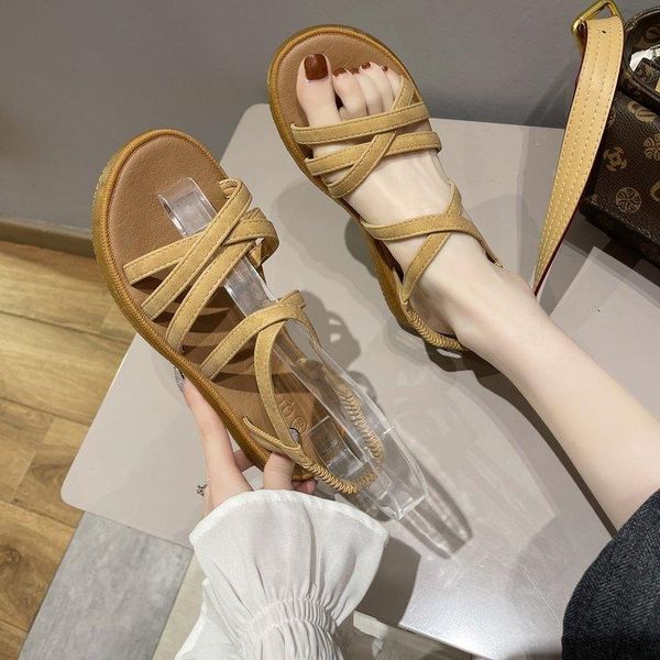 sandals the year of sandal style female summer versatile students fairy flat shoes tendons soft soles beach shoe tide, Black
sandals the year of sandal style female summer versatile students fairy flat shoes tendons soft soles beach shoe tide, Black