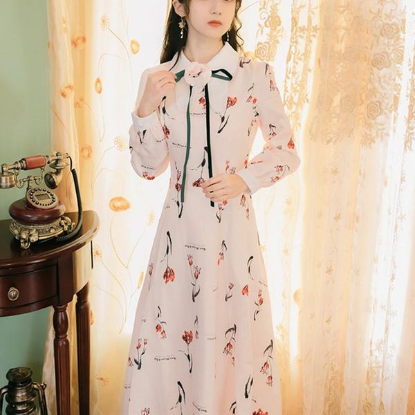 casual dresses yamdi women dress vintage print floral turn-down long sleeve 2021 spring autumn korean elegant bohemian boho runway vestid, Black;gray
casual dresses yamdi women dress vintage print floral turn-down long sleeve 2021 spring autumn korean elegant bohemian boho runway vestid, Black;gray