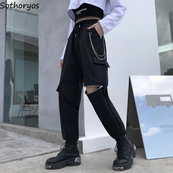 women's pants & capris plus size cargo women black zipper bundle trousers ankle length simple couples harajuku military tracksuit hip, Black;white
women's pants & capris plus size cargo women black zipper bundle trousers ankle length simple couples harajuku military tracksuit hip, Black;white