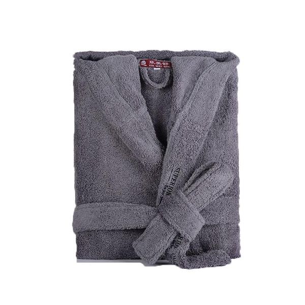 men's robe winter hooded thick cotton long bathrobe women male plsu size xxl warm kinmono bathrobes comfort gray white bath robe, Black;brown
men's robe winter hooded thick cotton long bathrobe women male plsu size xxl warm kinmono bathrobes comfort gray white bath robe, Black;brown