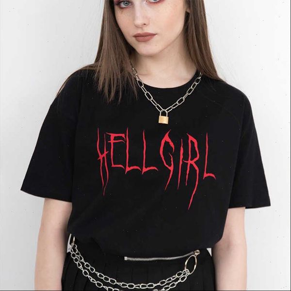 hell girl summer new female punk goth casual tees hip hop vintage short sleeve big size ulzzang letter print t shirt, White
hell girl summer new female punk goth casual tees hip hop vintage short sleeve big size ulzzang letter print t shirt, White