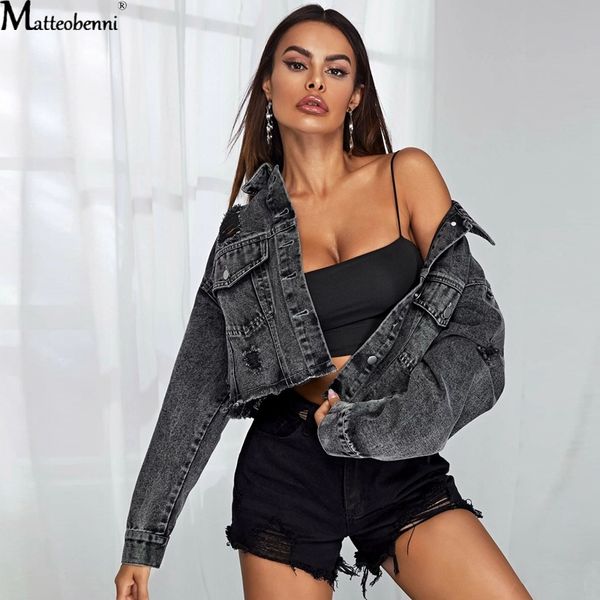 2021 new autumn women ripped jackets vintage casual short jean long sleeve winter female fashion frayed denim jacket 38uu, Black;brown
2021 new autumn women ripped jackets vintage casual short jean long sleeve winter female fashion frayed denim jacket 38uu, Black;brown
