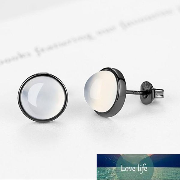925 sterling silver fantastic round moonlight stone stud earrings black gun color earrings for women jewelry s-e283, Golden
925 sterling silver fantastic round moonlight stone stud earrings black gun color earrings for women jewelry s-e283, Golden