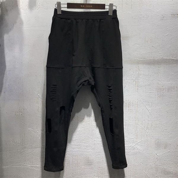 men's pants summer personality, irregular holes, harlan fashion trend, slim and versatile black cropped
men's pants summer personality, irregular holes, harlan fashion trend, slim and versatile black cropped