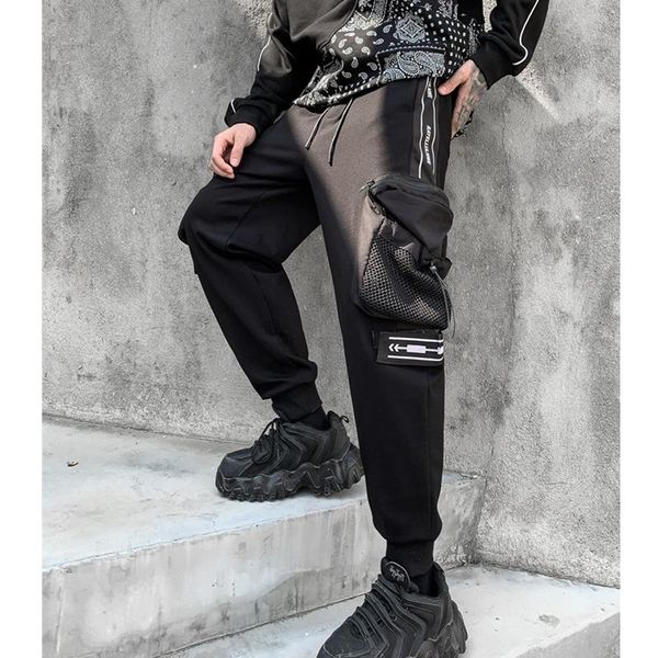 men's pants ankle style pockets cargo harem ribbons black hip hop casual male joggers trousers fashion streetwear
men's pants ankle style pockets cargo harem ribbons black hip hop casual male joggers trousers fashion streetwear