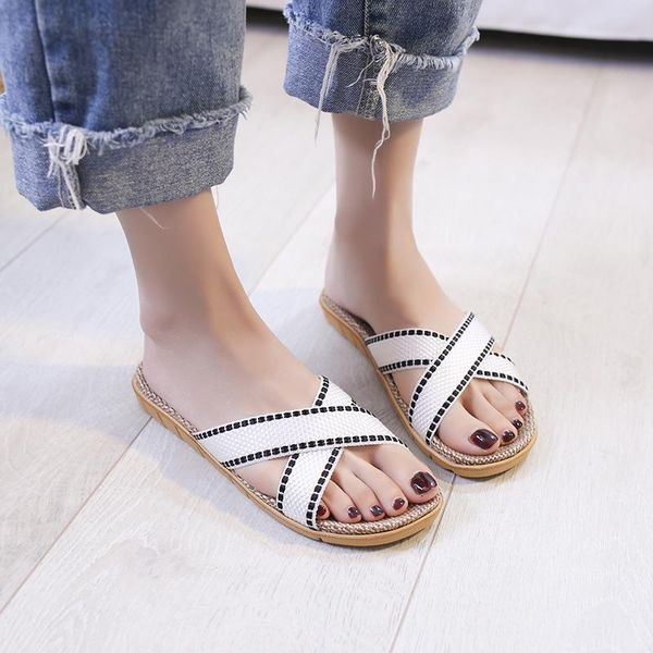 2021 summer fashion and popular ladies suede cross strap flat bottom casual slippers 1717, Black
2021 summer fashion and popular ladies suede cross strap flat bottom casual slippers 1717, Black