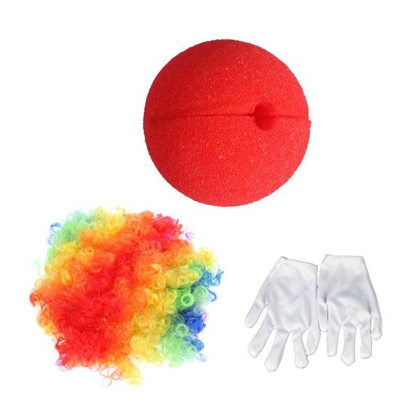 party hats 3pcs clown costume sets creative cosplay wig nose fancy dress suit funny performance costumes for carnival (
party hats 3pcs clown costume sets creative cosplay wig nose fancy dress suit funny performance costumes for carnival (