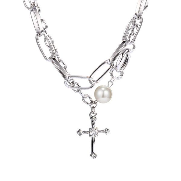 pendant necklaces light luxury zircon cross pearl necklace for men and women double layers wear choker 2021 arrived, Silver
pendant necklaces light luxury zircon cross pearl necklace for men and women double layers wear choker 2021 arrived, Silver