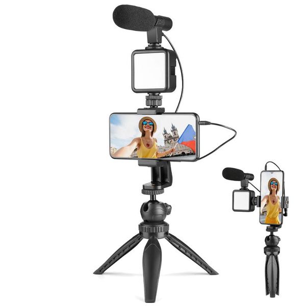 flash heads smartphone video vlogging vlog led fill light selfie stick with microphone kit phone holder tripod portable handheld stabilizer
flash heads smartphone video vlogging vlog led fill light selfie stick with microphone kit phone holder tripod portable handheld stabilizer