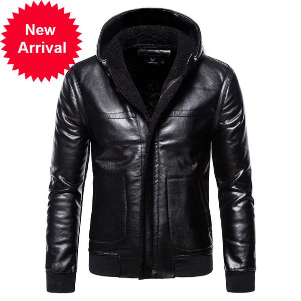 kimsere men's winter warm faux leather jackets with hood pu motorcycle coats fleece lined thick thermal biker clothing, Black;brown
kimsere men's winter warm faux leather jackets with hood pu motorcycle coats fleece lined thick thermal biker clothing, Black;brown