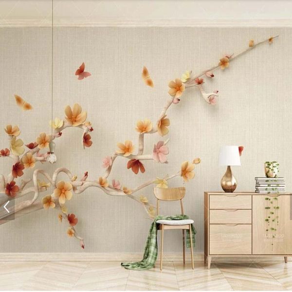 wallpapers 3d embossed cherry blossom sakura plum butterfly flower po wallpaper mural for living room floral decor custom
wallpapers 3d embossed cherry blossom sakura plum butterfly flower po wallpaper mural for living room floral decor custom