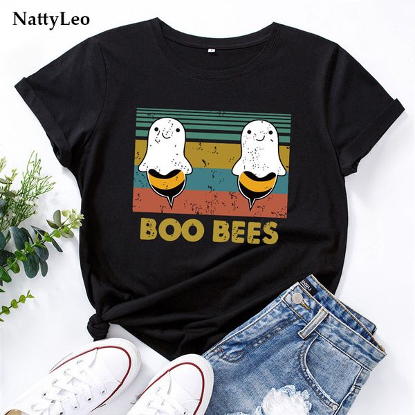2020 plus size women t shirt lovely boo bees printed shirts o neck short sleeve tees summer t-shirt 100%cotton women tshirt c0220, White
2020 plus size women t shirt lovely boo bees printed shirts o neck short sleeve tees summer t-shirt 100%cotton women tshirt c0220, White