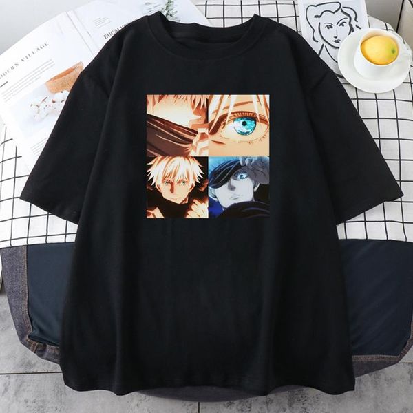 men's t-shirts anime satoru gojo eyes printing man t shirts summer breathable clothes short sleeve casual tshirts crewneck loose shirt, White;black
men's t-shirts anime satoru gojo eyes printing man t shirts summer breathable clothes short sleeve casual tshirts crewneck loose shirt, White;black
