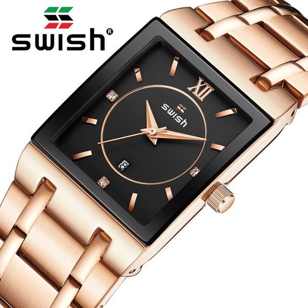 wristwatches swish men women rosegold wrist watch waterproof stainless steel square quartz watches business sports clocks relogio couple, Slivery;brown
wristwatches swish men women rosegold wrist watch waterproof stainless steel square quartz watches business sports clocks relogio couple, Slivery;brown
