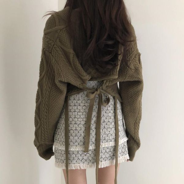 2021 new women's autumn winter sweaters pullovers lace up bow solid minimalist cute elegant casual short sw9741 zh47, White;black
2021 new women's autumn winter sweaters pullovers lace up bow solid minimalist cute elegant casual short sw9741 zh47, White;black