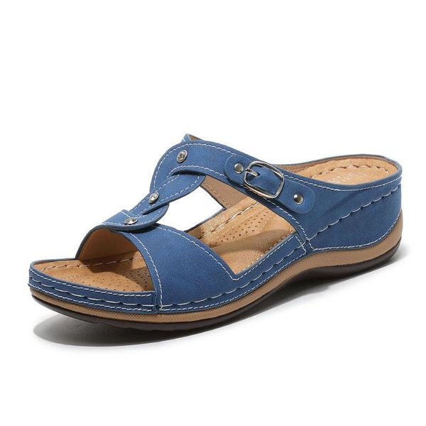 women pu leather platform wedges sandals casual leisure bohemian sandals summer open toe beach slippers, Black
women pu leather platform wedges sandals casual leisure bohemian sandals summer open toe beach slippers, Black