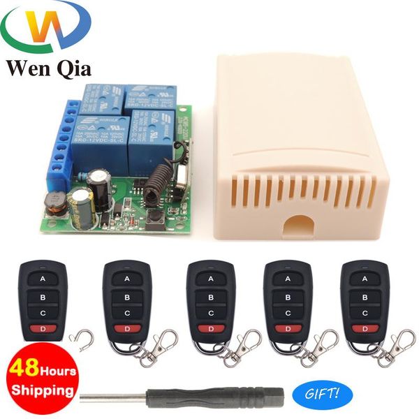 smart home control 433mhz universal wireless remote switch ac 220v 10a 4 relay receiver module rf transmitter light lamp farmyard diy
smart home control 433mhz universal wireless remote switch ac 220v 10a 4 relay receiver module rf transmitter light lamp farmyard diy